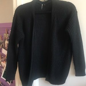 Black knit sweater